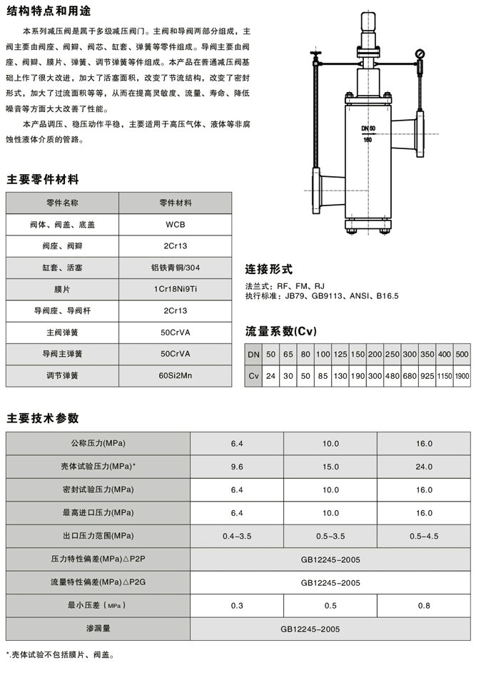 高压多级减压阀